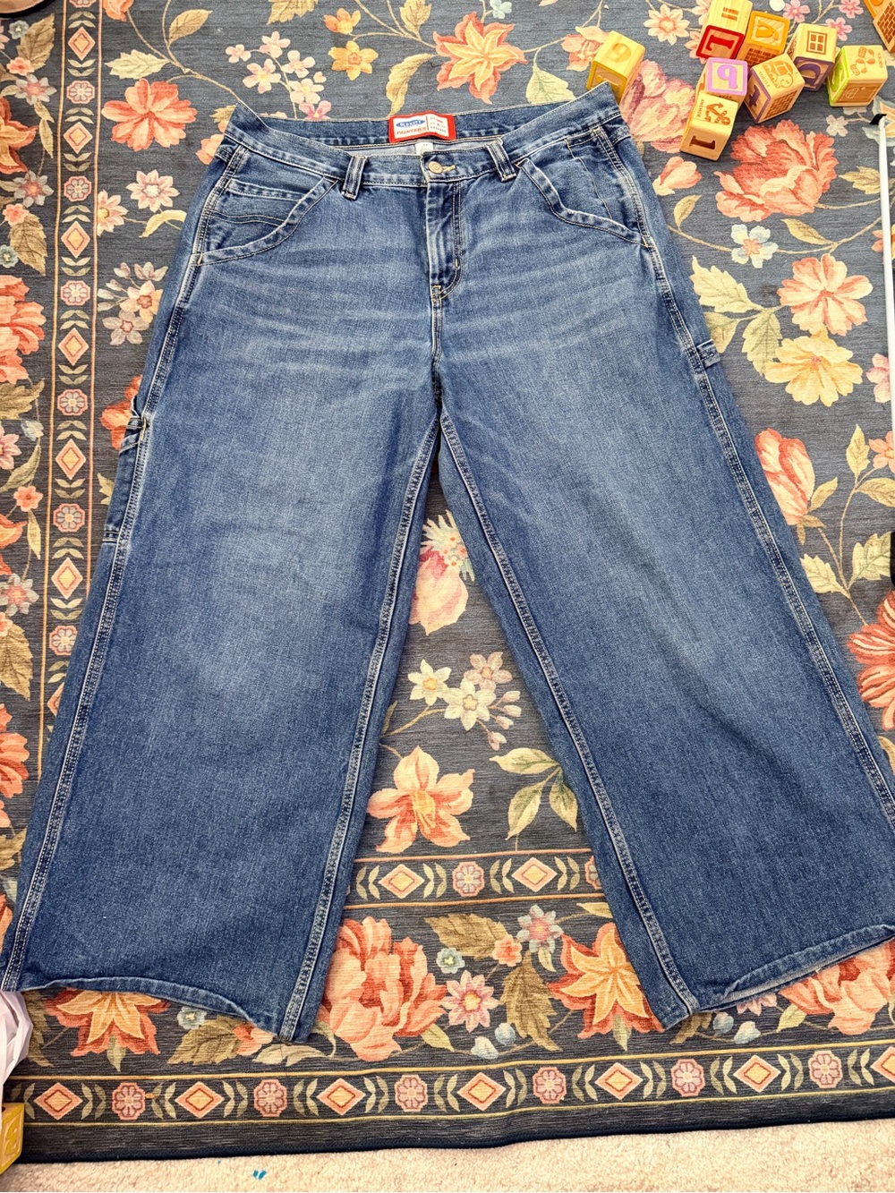 Old Navy Wide Leg Flare Jeans - Medium Blue